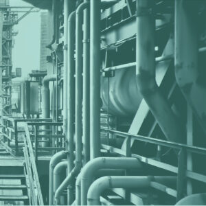 Industrierohre und Maschiene Ausschnitt